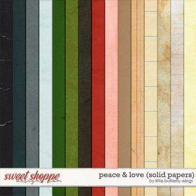 Peace & Love (solid papers) by Little Butterfly Wings