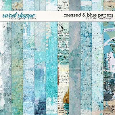 Messed and Blue Papers by Studio Basic