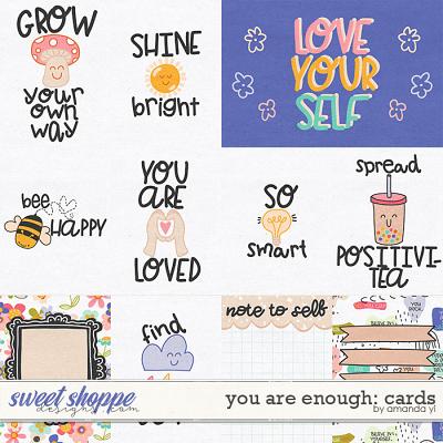You are enough: cards by Amanda Yi