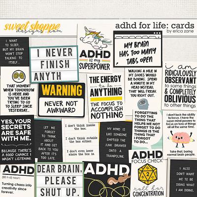 ADHD for Life: Cards by Erica Zane