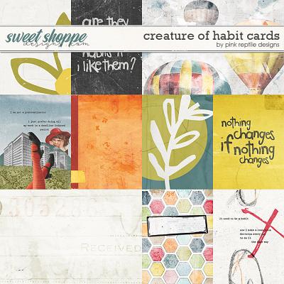 Creature Of Habit Cards by Pink Reptile Designs