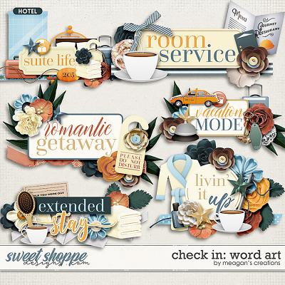Check In: Word Art by Meagan's Creations