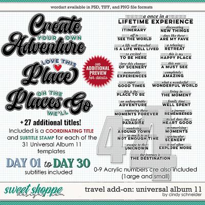 Cindy's Layered Templates - Travel Add-on: Universal Album 11 by Cindy Schneider