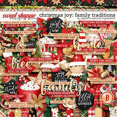 Christmas Joy: Family Traditions by Digital Scrapbook Ingredients