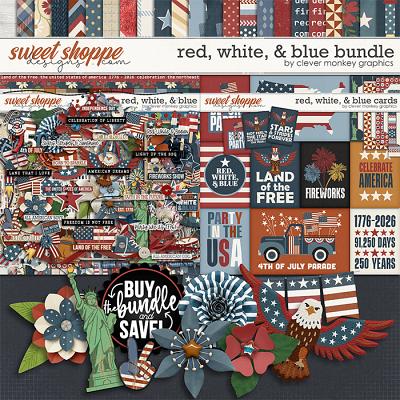 Red, White, & Blue Bundle by Clever Monkey Graphics 