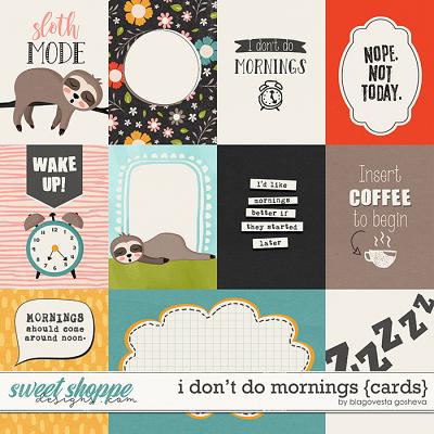 I Don't Do Mornings {cards} by Blagovesta Gosheva