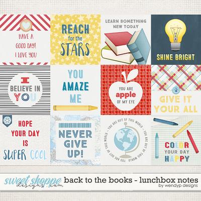 Back to the books - lunchbox notes by WendyP Designs