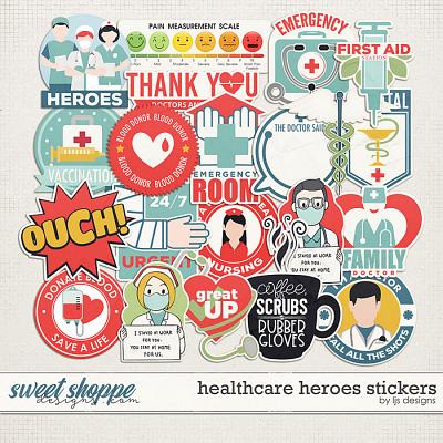 Healthcare Heroes Stickers by LJS Designs
