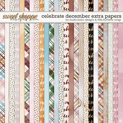 Celebrate December Extra Papers by Studio Basic and Little Butterfly Wings