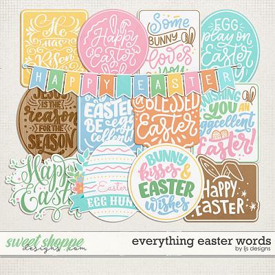 Everything Easter Words by LJS Designs 