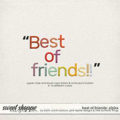 Best of Friends: Alpha by Kristin Cronin-Barrow, Little Butterfly Wings and Pink Reptile Designs 
