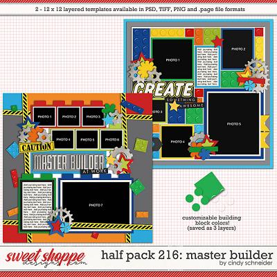 Cindy's Layered Templates - Half Pack 216: Master Builder by Cindy Schneider