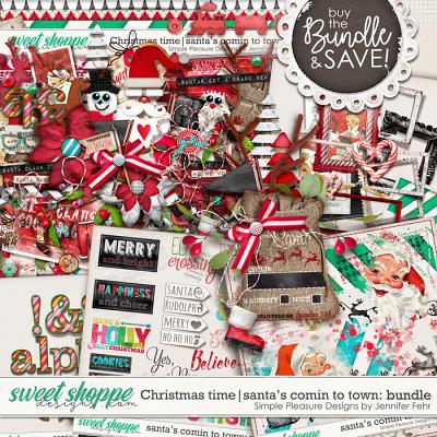 Christmas time | santas comin to town bundle: simple pleasure designs by Jennifer Fehr