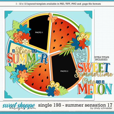 Cindy's Layered Templates - Single 198: Summer Sensation 17 by Cindy Schneider