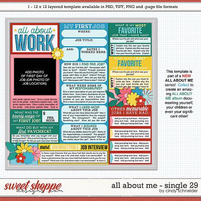 Cindy's Layered Templates - All About Me Single 29 by Cindy Schneider