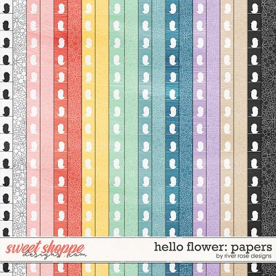 Hello Flower: Papers by River Rose Designs