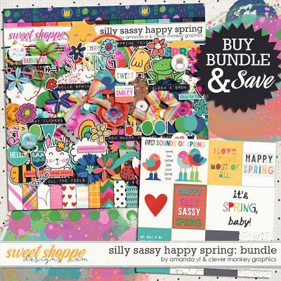 Silly Sassy Happy Spring Bundle by Clever Monkey Graphics & Amanda Yi