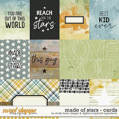 Made Of Stars Cards by Digital Scrapbook Ingredients and Studio Basic