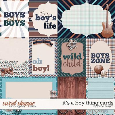 Its a Boy Thing Cards by JoCee Designs