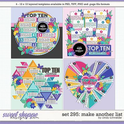 Cindy's Layered Templates - Set 295: Make Another List by Cindy Schneider