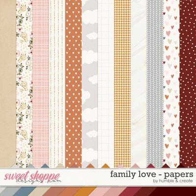 Family Love | Papers - by Humble and Create