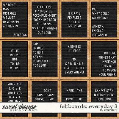 Feltboards: everyday 3 by Amanda Yi