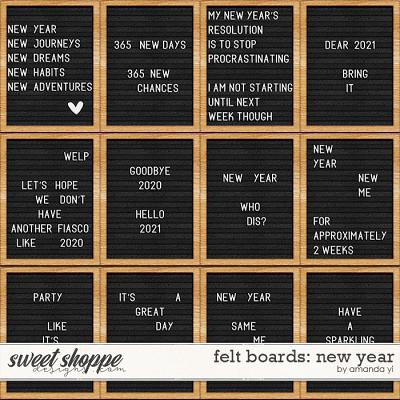 Felt boards: New Year by Amanda Yi