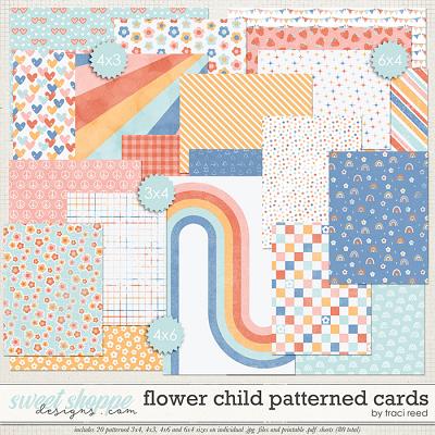 Flower Child Patterned Cards by Traci Reed