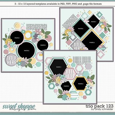 Cindy's Layered Templates - Trio Pack 123 by Cindy Schneider