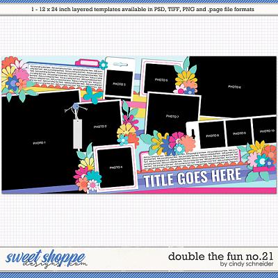 Cindy's Layered Templates - Double the Fun No.21 by Cindy Schneider