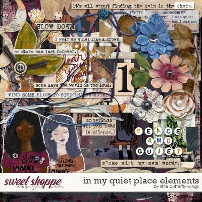 In my quiet place elements by Little Butterfly Wings