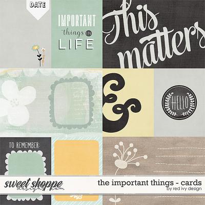 The Important Things - Cards