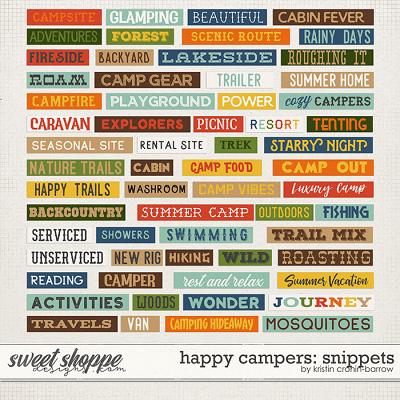 Happy Campers: Snippets by Kristin Cronin-Barrow