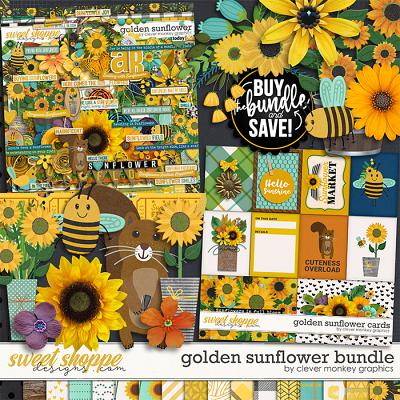 Golden Sunflower Bundle by Clever Monkey Graphics