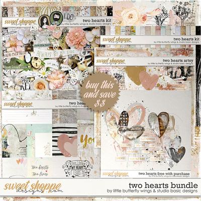 Two Hearts Bundle by Little Butterfly Wings and Studio Basic