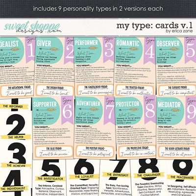 My Type: Cards v.1 by Erica Zane