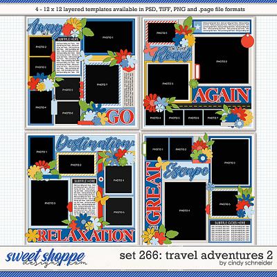 Cindy's Layered Templates - Set 266: Travel Adventures 2 by Cindy Schneider