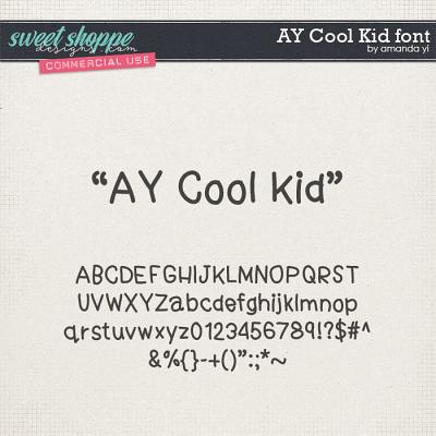 CY AY Cool Kid font by Amanda Yi