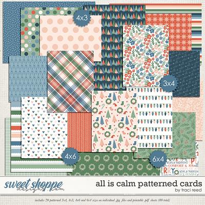 All Is Calm Patterned Cards by Traci Reed