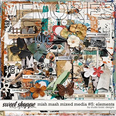 Mish Mash Mixed Media #5 Elements by Studio Basic