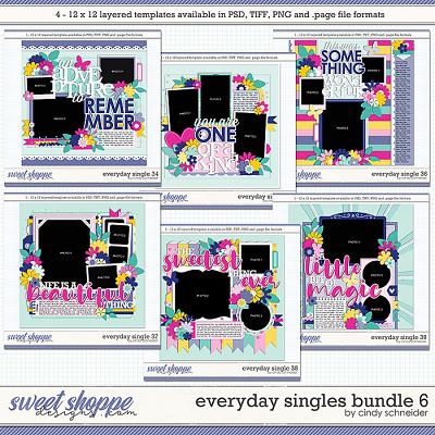 Cindy's Layered Templates - Everyday Singles Bundle 6 by Cindy Schneider