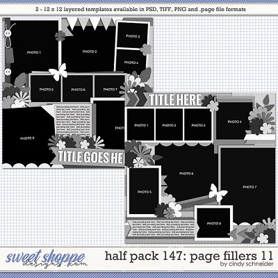 Cindy's Layered Templates - Half Pack 147: Page Fillers 11 by Cindy Schneider