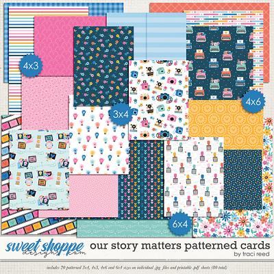 Our Story Matters Patterned Cards by Traci Reed