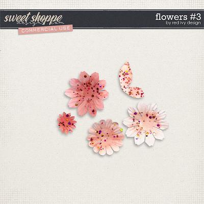 CU Flowers #3 by Red Ivy Design
