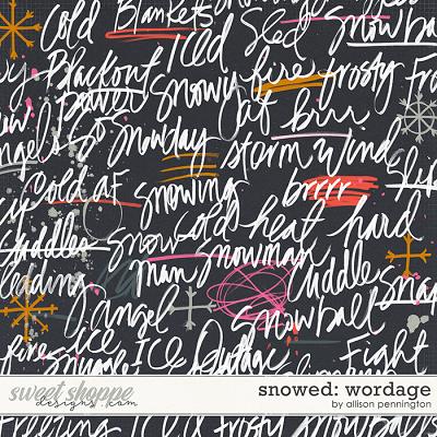 Snowed: Wordage by Allison Pennington