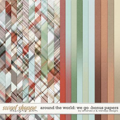 Around the world: We Go - Bonus Papers by Amanda Yi & WendyP Designs