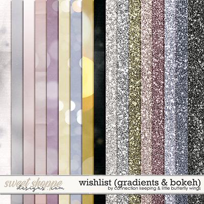 Wishlist Bokeh & Glitter Papers by Little Butterfly Wings and Connection Keeping
