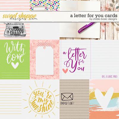 A Letter For You Cards by Studio Basic