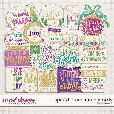 Sparkle And Shine Words by LJS Designs 