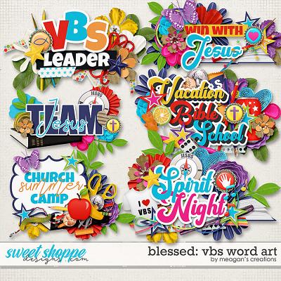 Blessed: VBS Word Art by Meagan's Creations